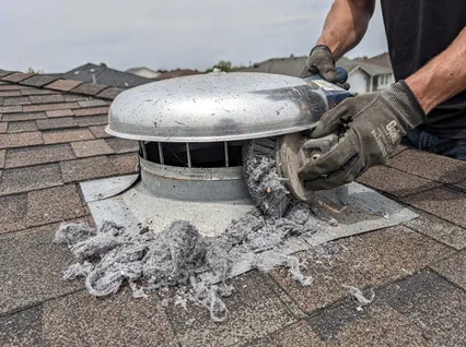 Cleaning Dryer Vent On Roof in Orlando