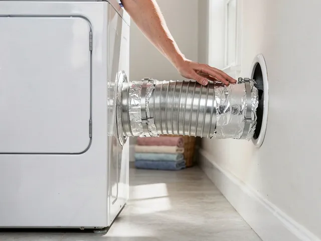 Professional dryer vent hose installation by Orlando Dryer Vent Cleaning in Orlando
